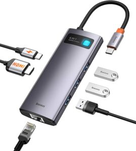 هاب USB مدل Baseus Metal Gleam Series II  6-in-1 USB HUB